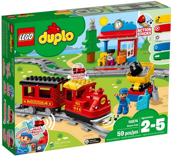 Klocki Lego 10874 Pociąg Parowy Duplo