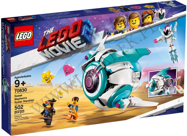 Klocki Lego 70830 Gwiezdny Statek Słodkiej Zadymy Lego Movie 2